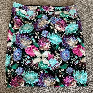 Floral J.Crew sz 12 pencil skirt